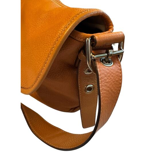 Coach Legacy Leather Saddle Crossbody Bag Orange Tan F15170 - Picture 12 of 16